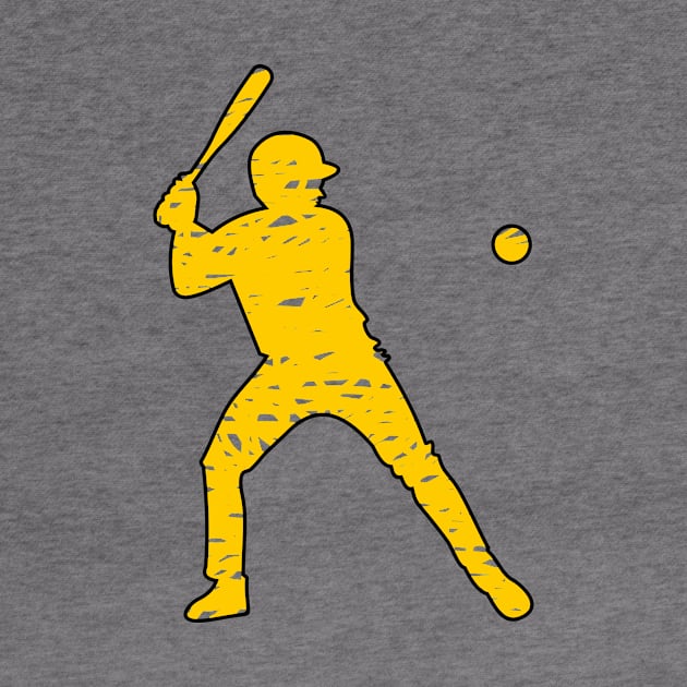 doodle baseball player silhouette by bloomroge